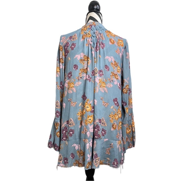 Free People So Fine Floral Bloomcore Sz S Sheer Layered Tunic Top - Picture 3 of 12